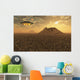 Ufo Returning to Desert Wall Decal