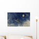 Ufo Flying amongst Clouds Wall Decal
