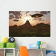 UFOs Remote Temple Hidden Jungles Wall Decal