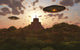 UFOs Remote Temple Hidden Jungles Wall Decal