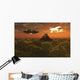 Flying Saucer Remote Temple Hidden Jungles Wall Decal