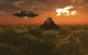 Flying Saucer Remote Temple Hidden Jungles Wall Decal