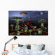 Futuristic Alien City Seen Wall Decal