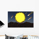 Meteorites and Asteroids Bombard Wall Decal