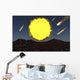 Meteorites and Asteroids Bombard Wall Decal
