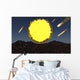 Meteorites and Asteroids Bombard Wall Decal