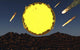 Meteorites and Asteroids Bombard Wall Decal