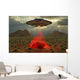 Alien Ufo Probing 1930's Wall Decal