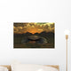 Flying Saucer Crashed Desert Wall Decal