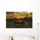 Flying Saucer Crashed Desert Wall Decal
