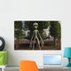 Menacaing Grey Alien and Wall Decal