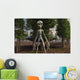 Menacaing Grey Alien and Wall Decal