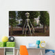 Menacaing Grey Alien and Wall Decal