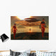 Robot Miners Being Dropped Wall Decal