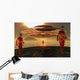 Robot Miners Being Dropped Wall Decal