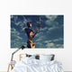 Android Robot Launching Rocket Wall Decal