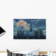 Rocket Launching from Futuristic Wall Decal