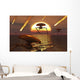 Martian Vehicles and War Sunset Wall Decal