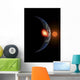 Asteroid Hitting Planet Wall Decal