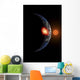 Asteroid Hitting Planet Wall Decal