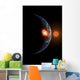 Asteroid Hitting Planet Wall Decal