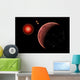 Proxima B Planet Orbiting Space Wall Decal