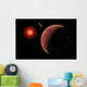 Proxima B Planet Orbiting Space Wall Decal