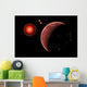 Proxima B Planet Orbiting Space Wall Decal