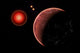 Proxima B Planet Orbiting Space Wall Decal
