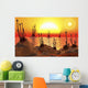 Proxima B Planet Orbiting Plants Wall Decal