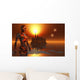 Proxima B Planet Orbiting Robot Wall Decal