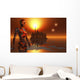 Proxima B Planet Orbiting Robot Wall Decal