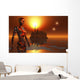 Proxima B Planet Orbiting Robot Wall Decal