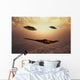 B-2 Spirit Stealth Bomber UFOs Chasing Wall Decal