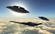 B-2 Spirit Stealth Bomber UFOs Wall Decal