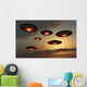 Fleet Ufo's Flying Earth's Evening Wall Decal