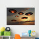 Fleet Ufo's Flying Earth's Evening Wall Decal
