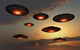 Fleet Ufo's Flying Earth's Evening Wall Decal