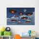 Fleet Ufo's Flying Earth's Day Wall Decal