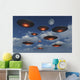 Fleet Ufo's Flying Earth's Day Wall Decal