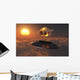Ufo Observing Atomic Bomb Wall Decal