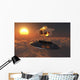 Ufo Observing Atomic Bomb Wall Decal