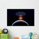 Flying Saucer above Its Wall Decal