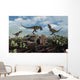 Pack Nanotyrannus Dinosaurs Attacking Wall Decal