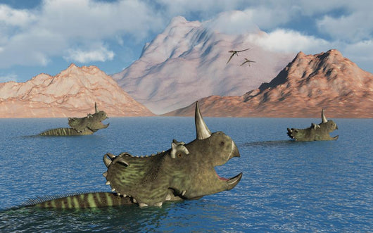 Centrosaurus Dinosaurs Migrating Wall Decal