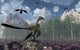 Archaeopteryx Standing Edge Forest Wall Decal