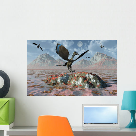 Archaeopteryx Landing Rock during Wall Decal