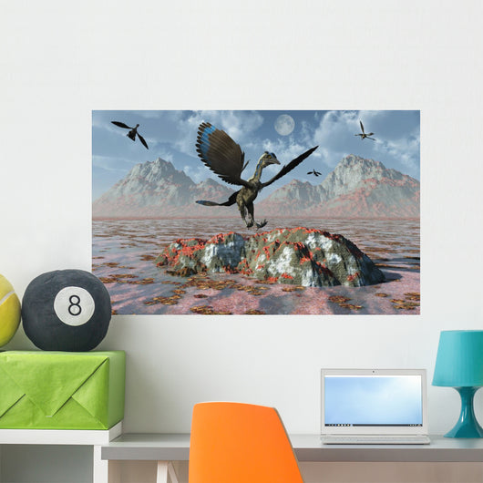 Archaeopteryx Landing Rock during Wall Decal