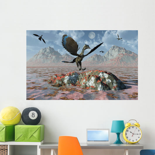 Archaeopteryx Landing Rock during Wall Decal