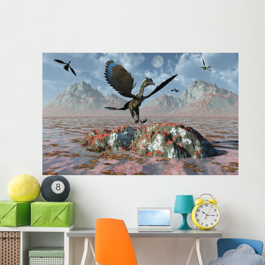 Archaeopteryx Landing Rock during Wall Decal
